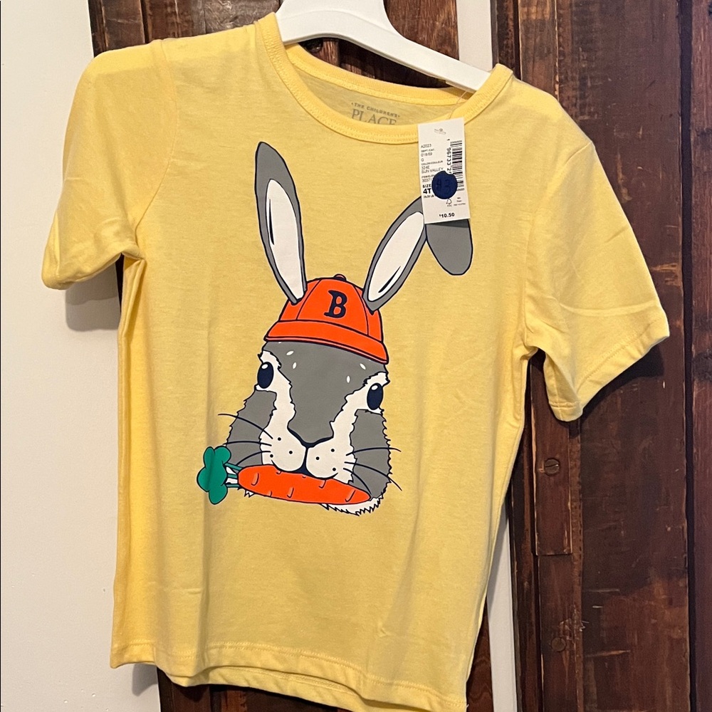 The Children's Place Yellow Bunny Graphic Tee